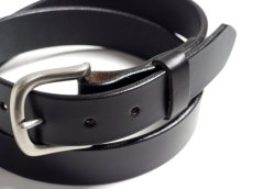 画像3: Tory Leather Plain Strap Belt Black 2145 トリーレザー (3)
