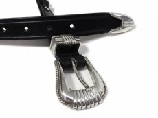 画像5: Tory Leather Bridle Leather Belt Black 2193 トリーレザー (5)