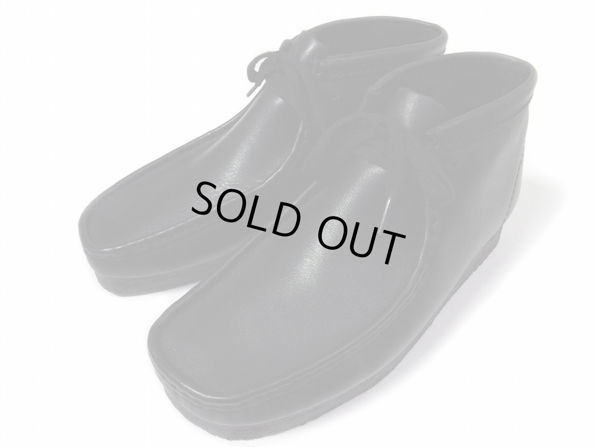 画像1: Clarks Wallabee Boot Black Leather クラークス ワラビー (1)