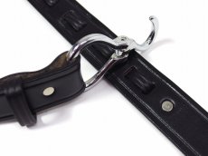 画像2: Tory Leather Bridle Leather Belt Black 2280 トリーレザー (2)