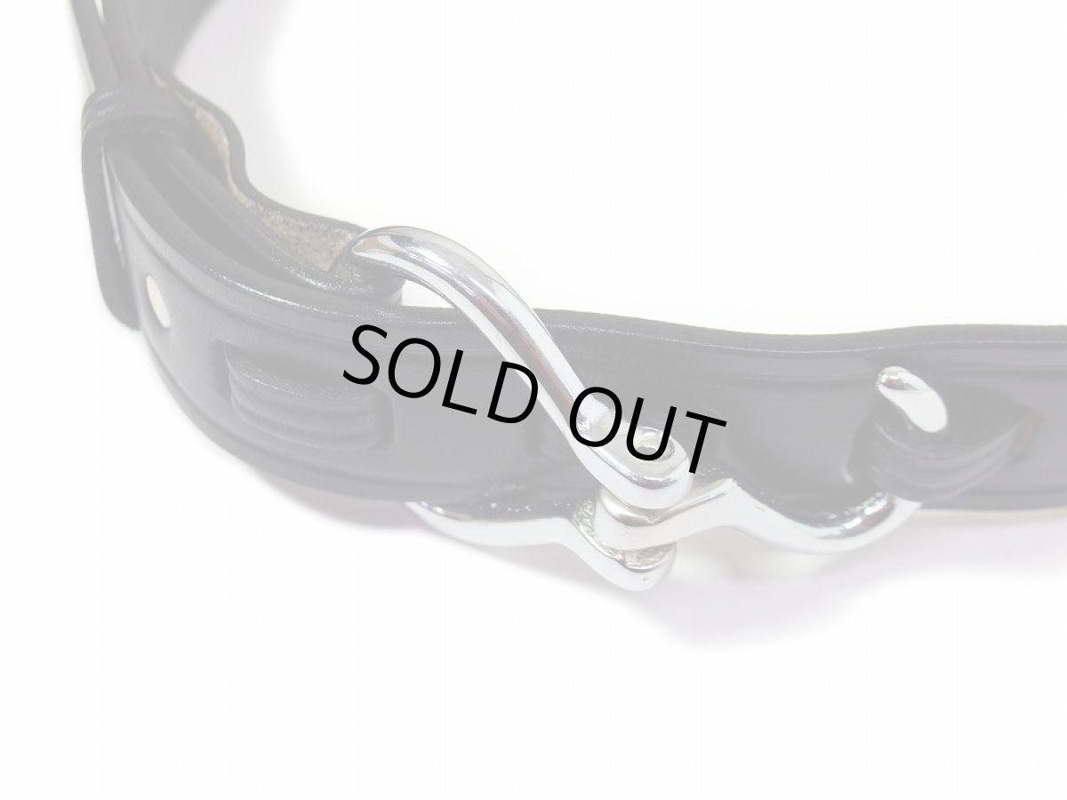 画像5: Tory Leather Bridle Leather Belt Black 2280 トリーレザー (5)