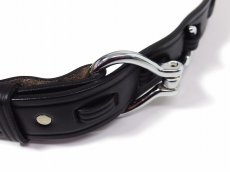 画像6: Tory Leather Bridle Leather Belt Black 2280 トリーレザー (6)