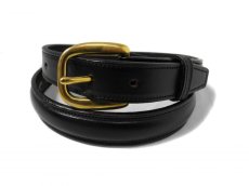 画像1: Tory Leather Round Raised Belt Black 2167 トリーレザー (1)