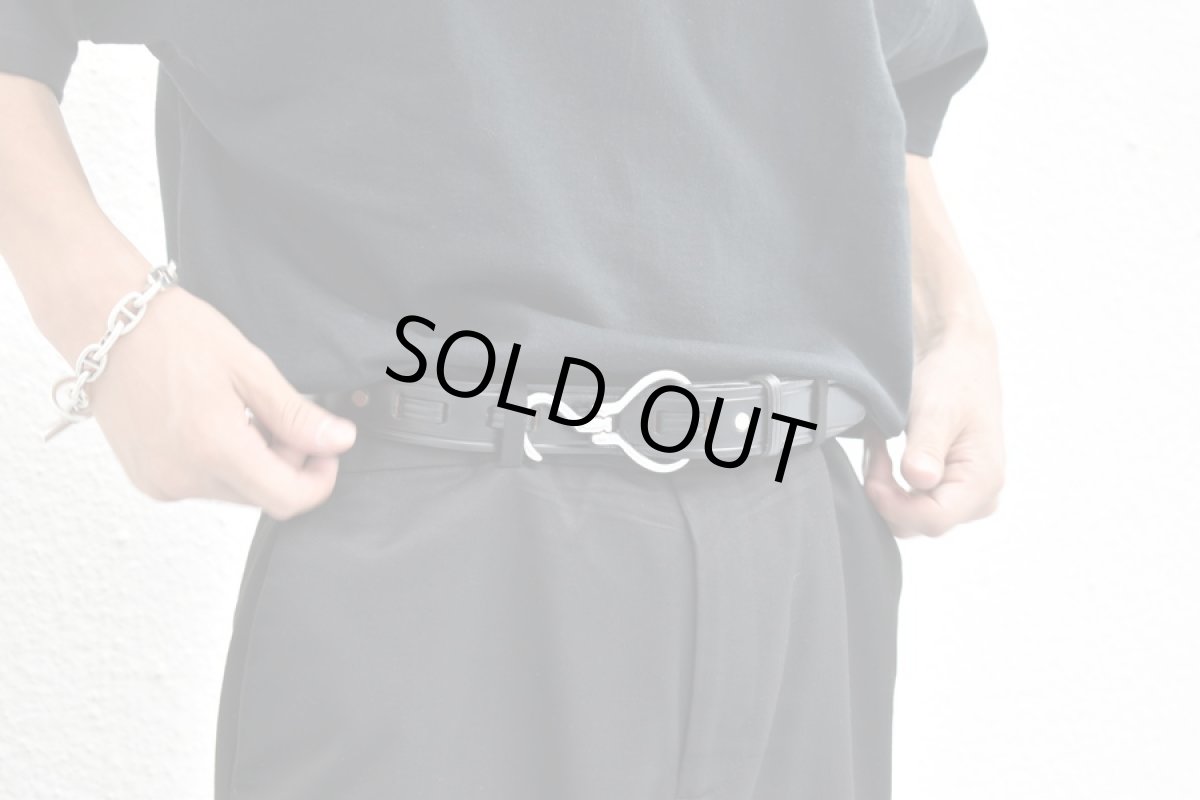 画像7: Tory Leather Bridle Leather Belt Black 2280 トリーレザー (7)