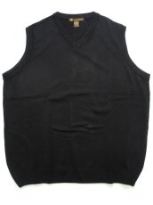 画像1: Harriton Knit Vest Black (1)