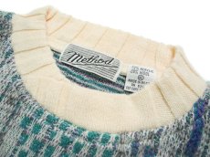 画像3: Deadstock Method Wool Knit Sweater Blue (3)