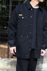 画像8: Prison Blues Denim Yard Coat Black プリズンブルース (8)