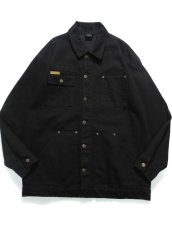 画像2: Prison Blues Denim Yard Coat Black プリズンブルース (2)