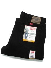 画像1: Wrangler Five Star Relaxed Denim Pants Black ラングラー (1)