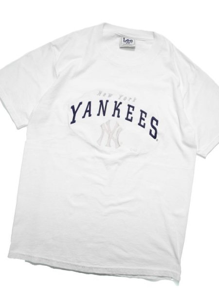 画像1: USED LEE MLB SHORT SLEEVE TEE "New York Yankees" (1)