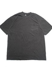 画像2: Los Angeles Apparel Garment Dye 6.5oz S/S Pocket Tee Vintage Black ロサンゼルス アパレル (2)