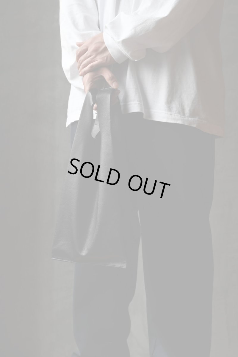 画像4: made in ASAKUSA Leather Conveni Bukuro Black (4)