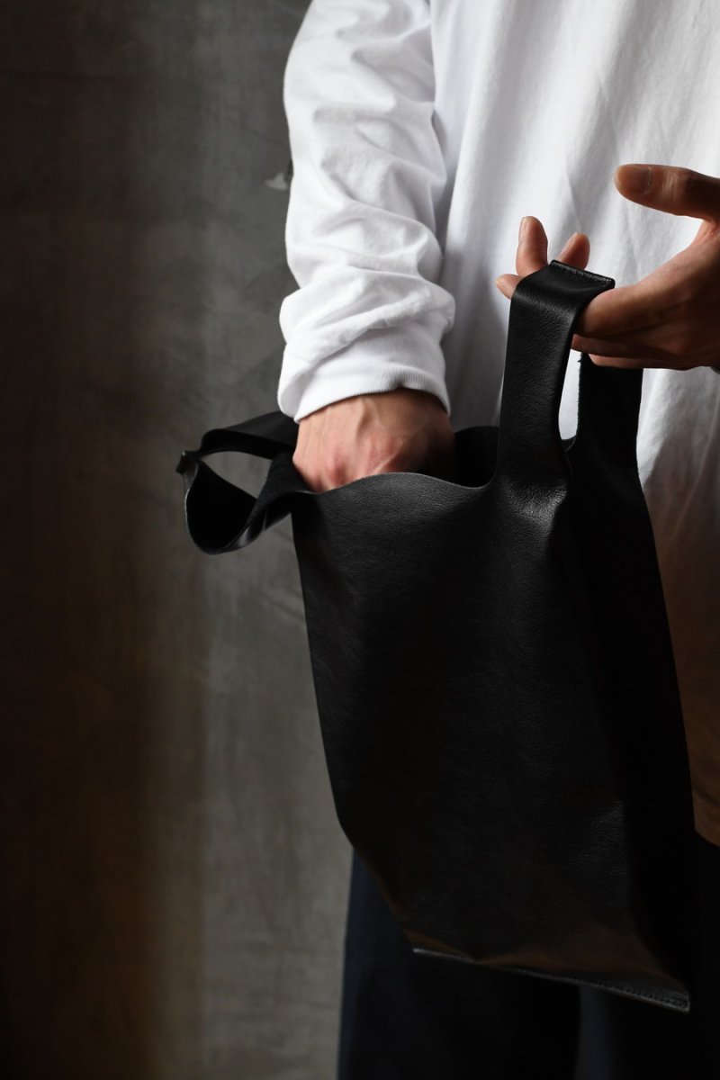 画像6: made in ASAKUSA Leather Conveni Bukuro Black (6)