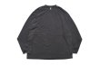 画像2: Los Angeles Apparel Garment Dye 6.5oz L/S T-Shirt  Vintage Black ロサンゼルスアパレル (2)