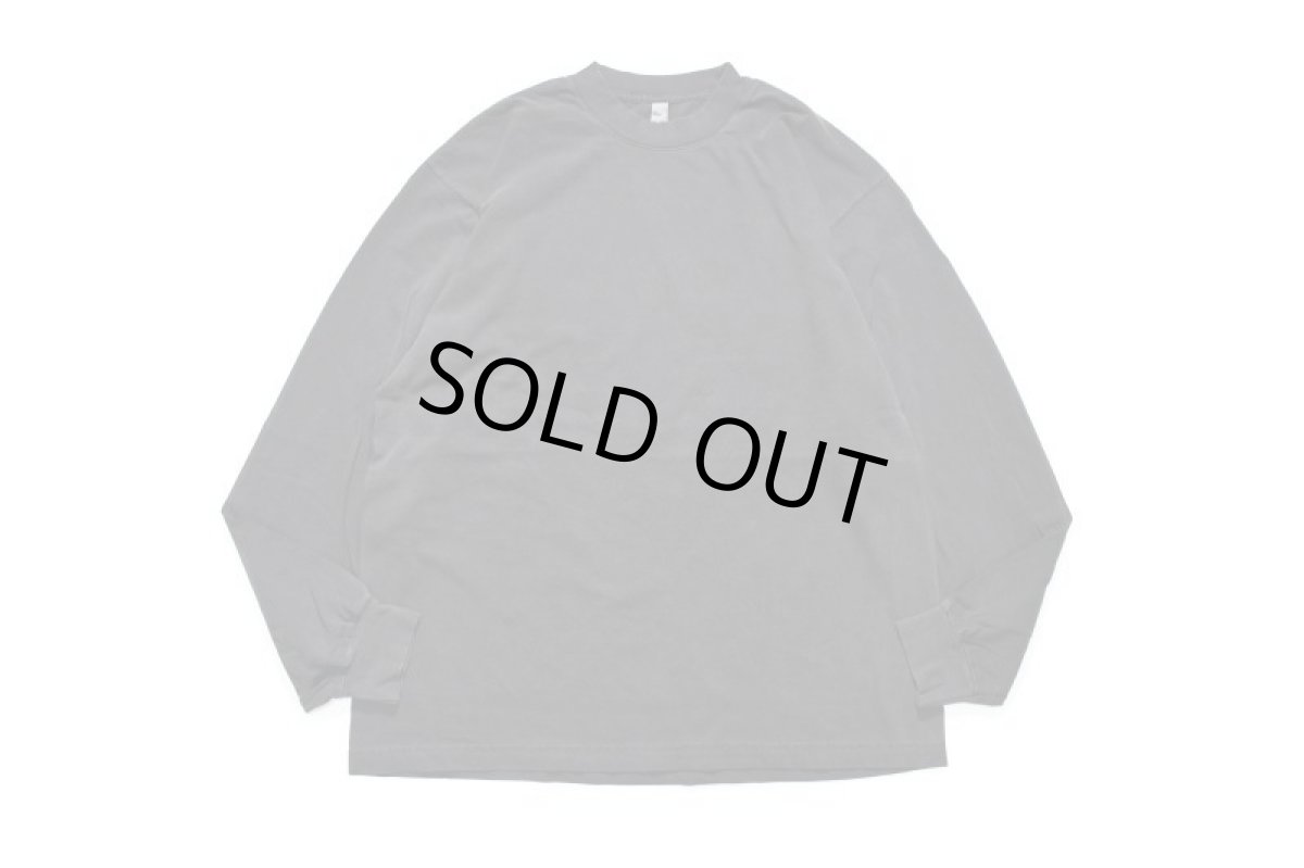 画像2: Los Angeles Apparel Garment Dye 6.5oz L/S T-Shirt  Vintage Black ロサンゼルスアパレル (2)
