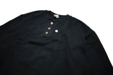 画像3: CAMBER #964 Three Button Henley Shirt Black キャンバー (3)