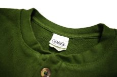 画像5: CAMBER #964 Three Button Henley Shirt Olive キャンバー (5)