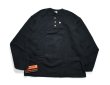 画像2: CAMBER #964 Three Button Henley Shirt Black キャンバー (2)