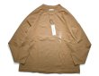 画像2: Calvin Klein Henley Neck L/S T-shirt Brown カルバンクライン (2)