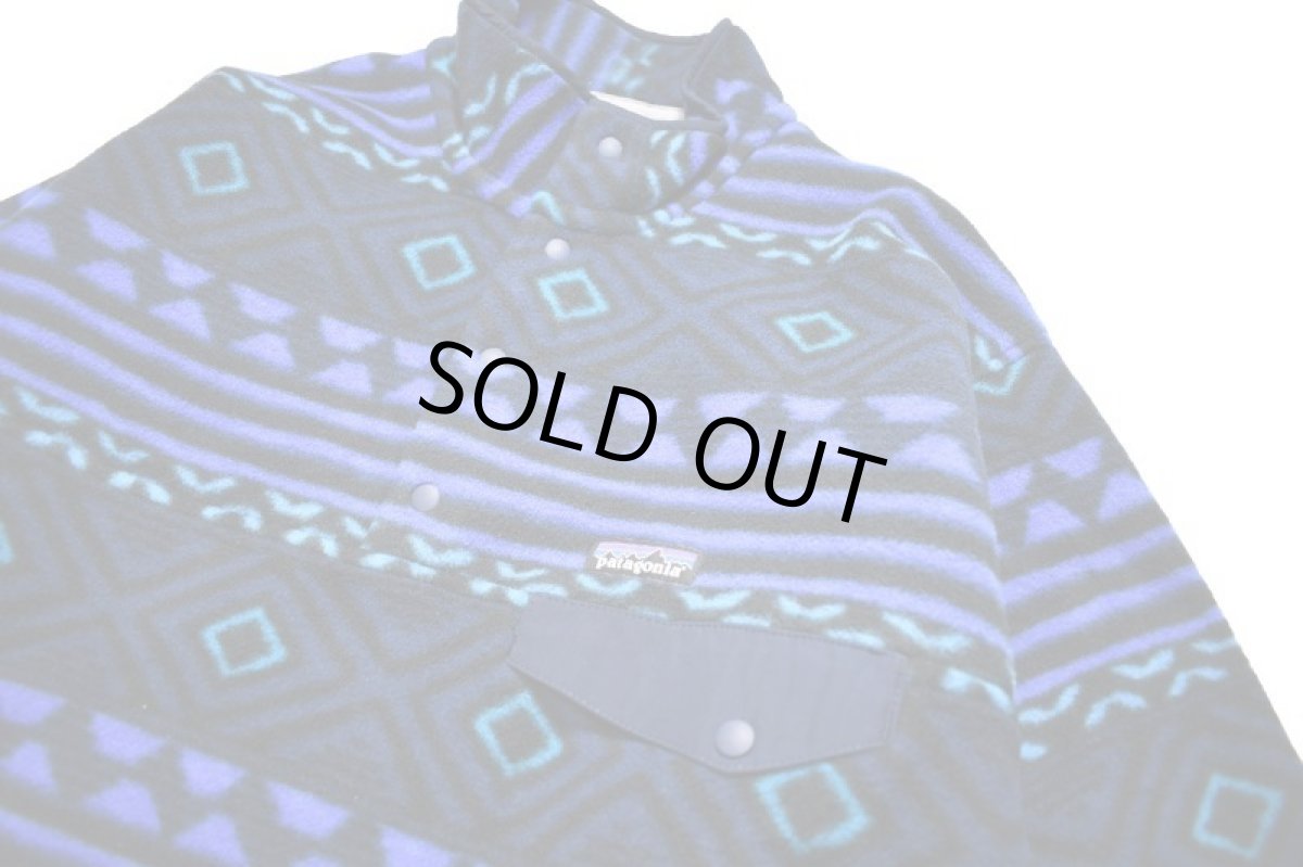 画像2: Deadstock Patagonia Synchilla Snap-T Pullover Saltillo: Navy Blue パタゴニア (2)