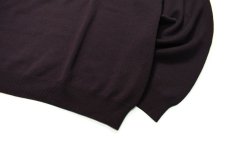 画像3: Used Brooks Brothers V-Neck Wool Knit Sweater Purple (3)