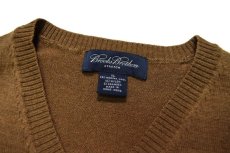 画像4: Used Brooks Brothers V-Neck Wool Knit Sweater Brown (4)