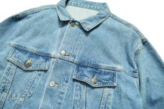 画像2: Deadstock Embroidered Denim Trucker Jacket デニムジャケット (2)