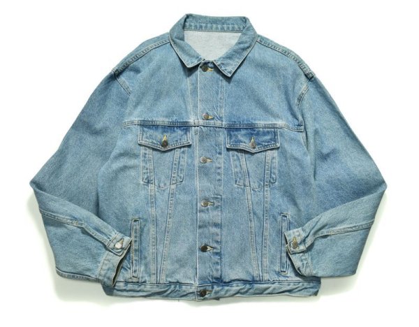 画像1: Deadstock Embroidered Denim Trucker Jacket デニムジャケット (1)