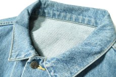 画像4: Deadstock Embroidered Denim Trucker Jacket デニムジャケット (4)