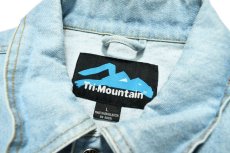 画像4: Used Tri Mountain Embroidered Denim Trucker Jacket デニムジャケット (4)