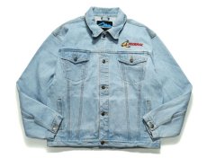 画像1: Used Tri Mountain Embroidered Denim Trucker Jacket デニムジャケット (1)