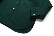 画像3: Used L.L.Bean Wool Shirt Green made in USA (3)