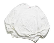 画像1: Deadstock Skipper Activewear Sweatshirt White made in USA (1)