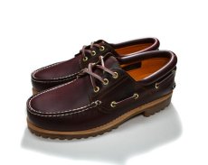 画像1: Timberland 3Eye Classic Lug Authentic Handsewn Boat Shoe Burgundy ティンバーランド (1)