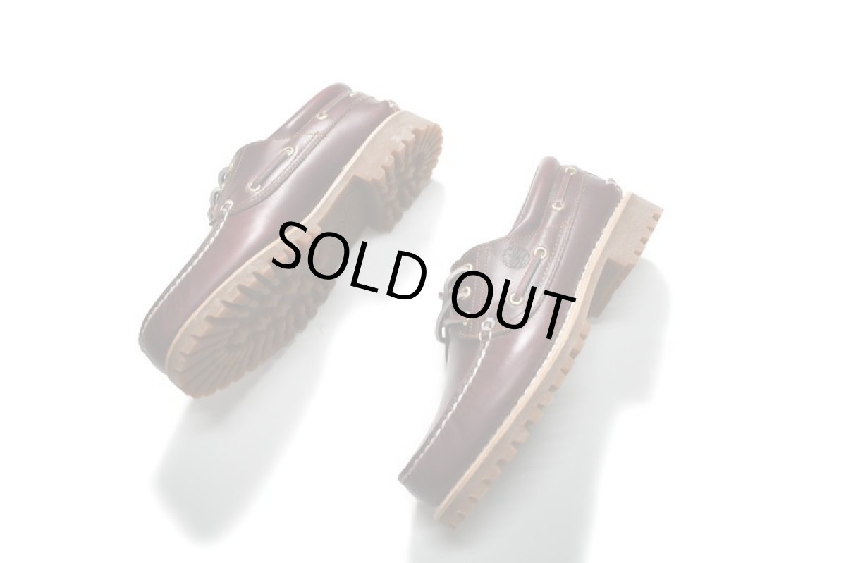 画像4: Timberland 3Eye Classic Lug Authentic Handsewn Boat Shoe Burgundy ティンバーランド (4)