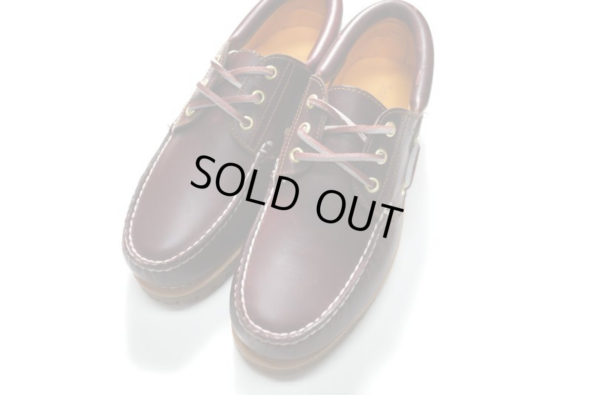 画像2: Timberland 3Eye Classic Lug Authentic Handsewn Boat Shoe Burgundy ティンバーランド (2)