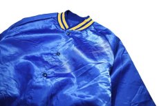 画像2: Deadstock King Louie Satin Varsity Jacket Blue (2)