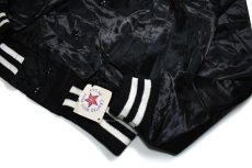 画像3: Deadstock Active Generation Satin Varsity Jacket Black (3)