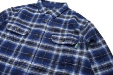 画像3: Woolrich Plaid Pattern Flannel Shirt Navy (3)