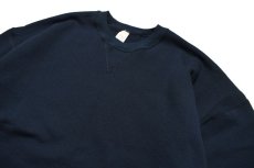 画像3: Deadstock made in USA Blank Sweat Shirt Navy (3)