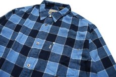 画像3: Levi's Silver Tab Flannel Shirt Navy/Sax リーバイス (3)