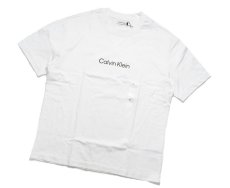 画像1: Calvin Klein S/S Logo T-shirt White カルバンクライン (1)