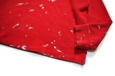 画像3: Used Ralph Lauren Painted Quarter Zip Cotton Knit Red ラルフローレン (3)