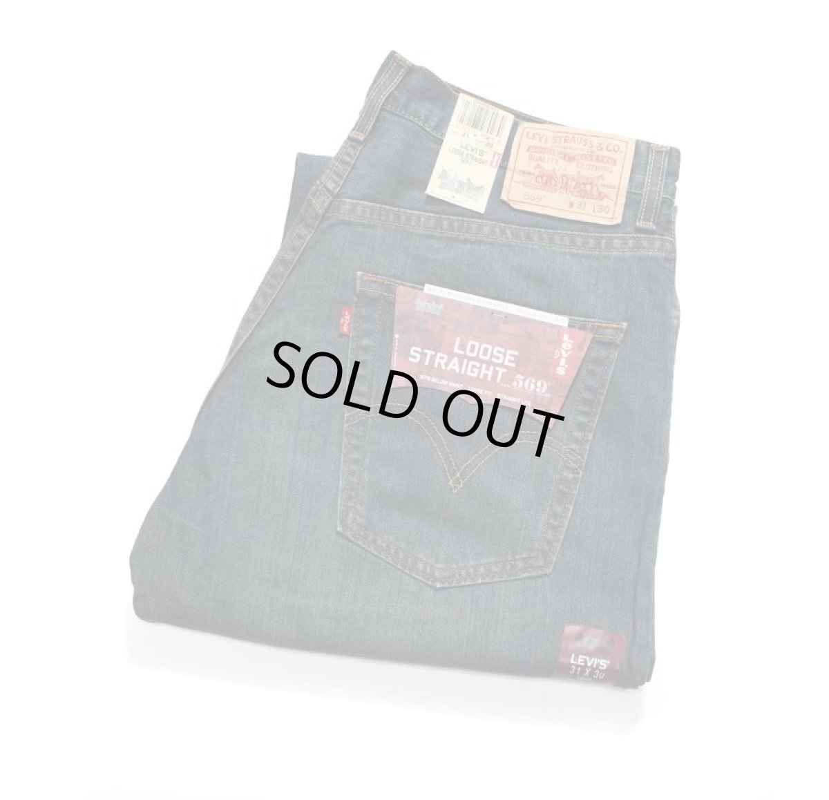 画像1: Deadstock Levi's 569 Denim Pants #3217 リーバイス (1)