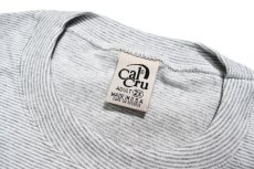 画像4: Cal Cru Oversized S/S Border T-Shirt Ash カルクルー (4)