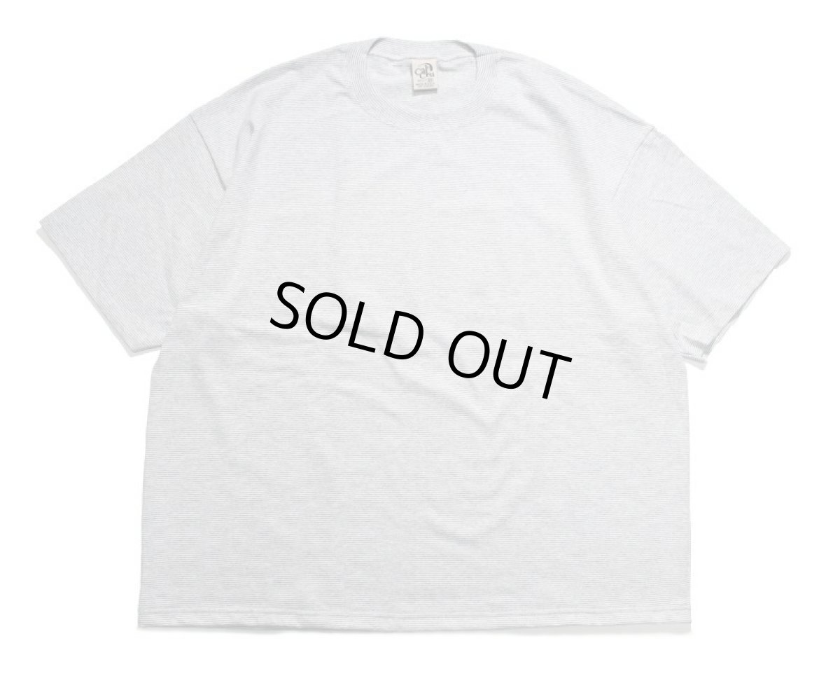 画像2: Cal Cru Oversized S/S Border T-Shirt Ash カルクルー (2)