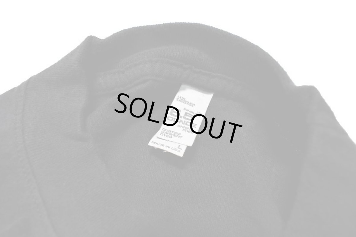 画像5: Los Angeles Apparel Garment Dye 6.5oz L/S Pocket Tee Black ロサンゼルス アパレル (5)