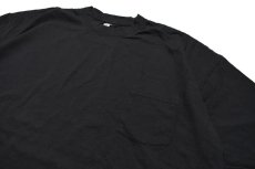 画像3: Los Angeles Apparel Big Size Garment Dye 6.5oz S/S Pocket Tee Black ロサンゼルス アパレル (3)