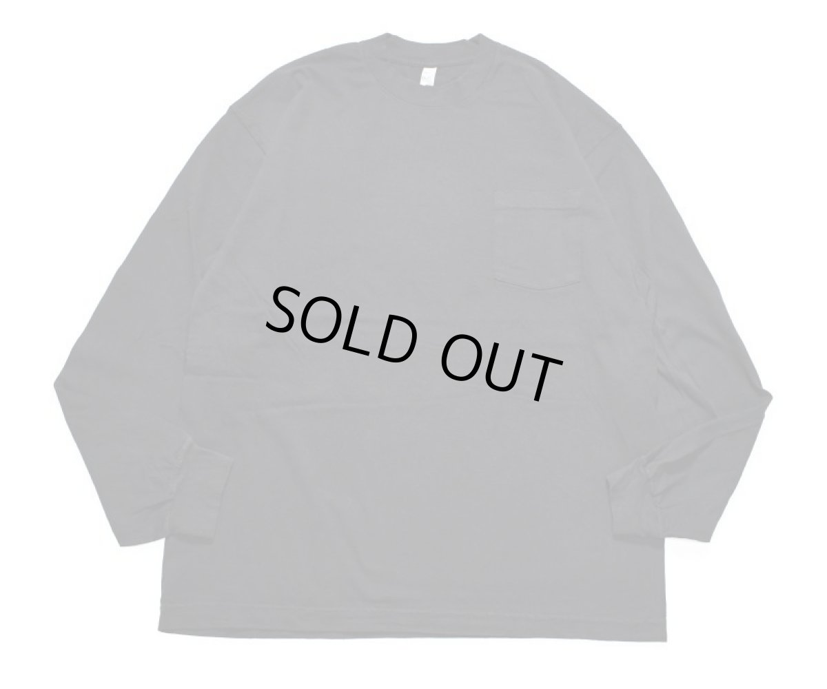 画像2: Los Angeles Apparel Garment Dye 6.5oz L/S Pocket Tee Black ロサンゼルス アパレル (2)