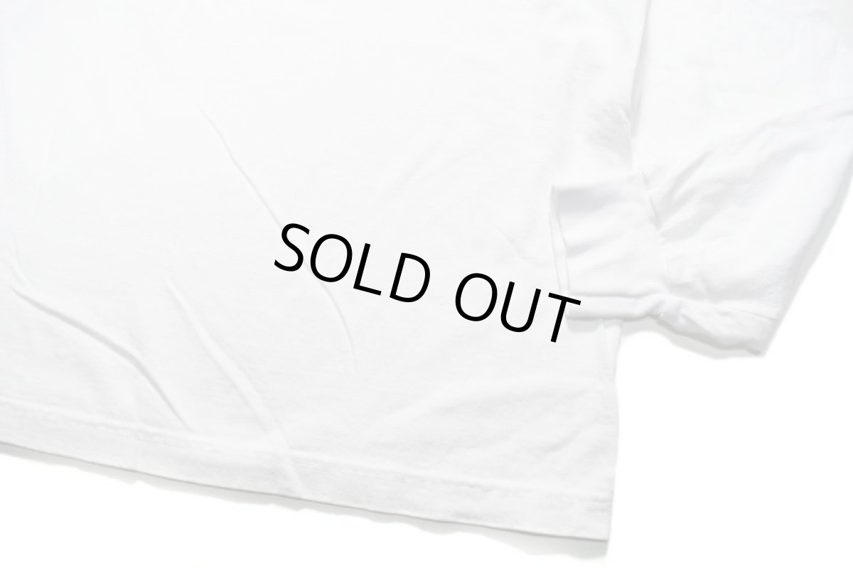 画像4: Los Angeles Apparel Garment Dye 6.5oz L/S Pocket Tee White ロサンゼルス アパレル (4)